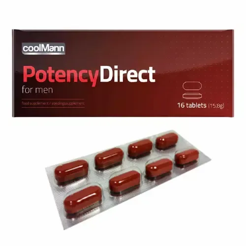 Tabletki Erekcyjne - Coolmann Potency Direct For Men 16 Tabletek zdjęcie 1