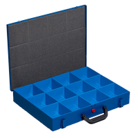 Kaseta metalowa 12 pojemników - 440x355x66 mm