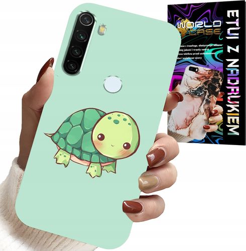 ETUI DO XIAOMI NOTE 8T - SŁODKIE ŻÓŁWKI WZORY DLA DZIECI + SZKŁO na Arena.pl