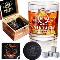 Szklanka Do Whisky Zestaw Prezentowy Urodzinowy Vintage