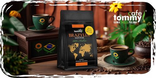 Kawa mielona 100% Arabica Świeżo palona Brazylia Santos 250g na Arena.pl