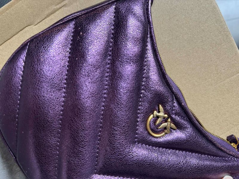 Torebka Pinko Skórzane hobo HALF MOON MINI zdjęcie 6