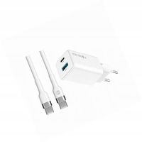 Szybka ładowarka GaN 45W 2 wejścia USB i USB-C z kablem do Nothing Phone 2
