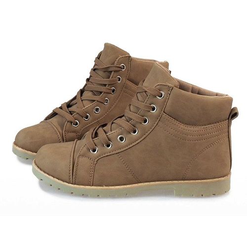 Khaki sznurowane botki BK-77 r.40 na Arena.pl