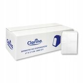 Serwetka biała gastronomiczna Clarina do Dyspenserów 17x17 cm 2000 szt!