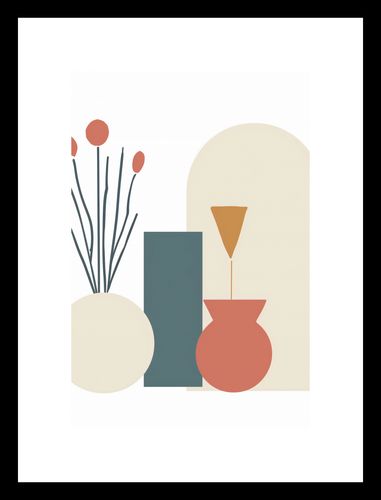 Plakat 30x45cm Kremowe Wazony na Arena.pl