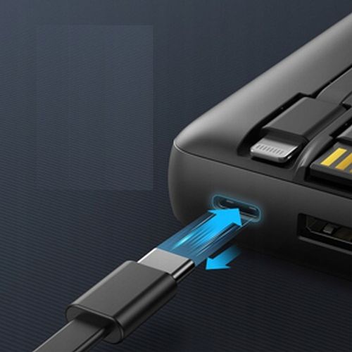 POWERBANK VEGER C20 BATERIA 20000mAh USB-C micro Lightning +wbudowany kabel na Arena.pl