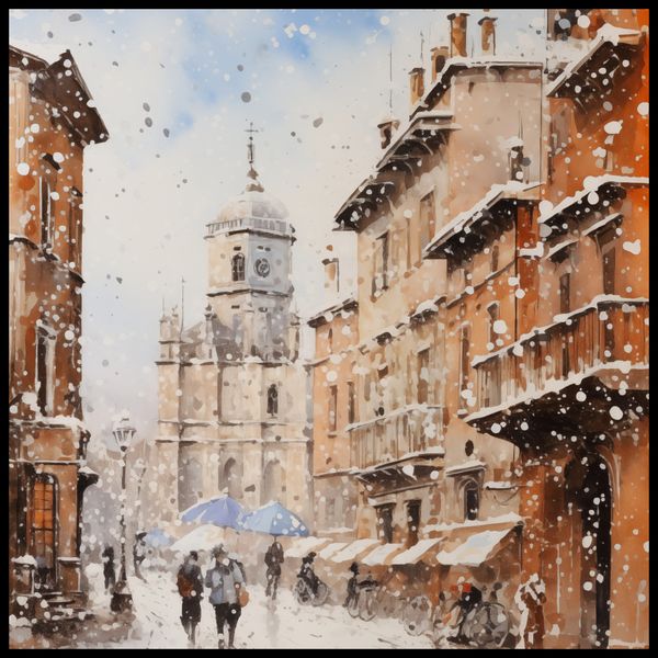 Plakat 70x70cm Urok Starych Miast zdjęcie 2