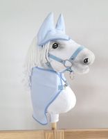 zestaw dla hobby horse a3: derka + nauszniki - jasny niebieski