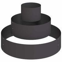 Doniczka ogrodowa Czarny 90 x 90 x 20 cm Stal