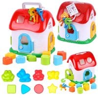 sorter kształtów domek edukacyjny z kluczami dla dzieci 6719