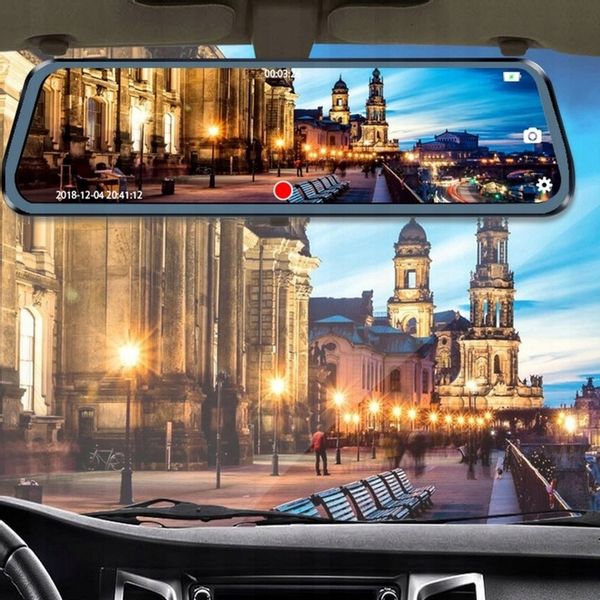 KAMERA DO SAMOCHODU 2w1 PRZÓD TYŁ REJESTRATOR JAZDY W LUSTERKU WIDEO FULLHD zdjęcie 10