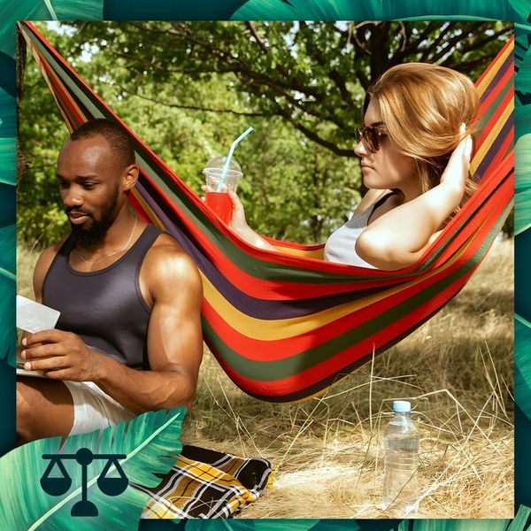 HAMAK OGRODOWY 2 OSOBOWY HUŚTAWKA XXL MOCNY WZMOCNIONY PAŁĄK DUŻY + TORBA zdjęcie 6