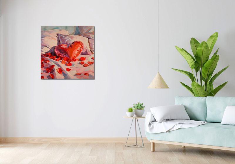 Obraz 70x70cm I Ja Ciebie Też zdjęcie 2