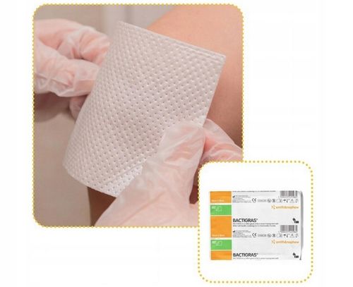 Opatrunek parafinowy z chlorhexydyną Smith&Nephew Bactigras 10x10cm 10 szt. na Arena.pl