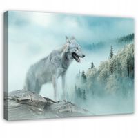 Obraz Na Płótnie Do Sypialni Salonu Wilk 120x80