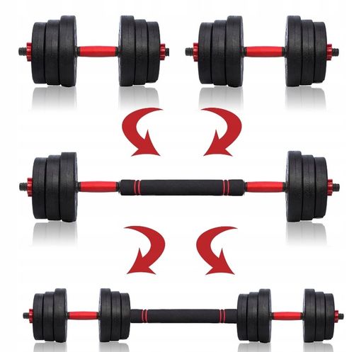 Hantle 20kg 2x10kg + kettlebell na Arena.pl