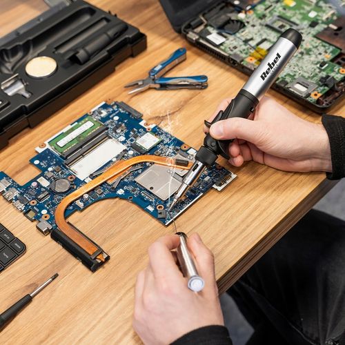 Lutownica gazowa zestaw (FK-062) 200°C - 500°C Rebel, opalarka palnik na Arena.pl