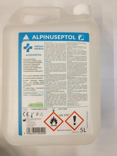 ALPINUSEPTOL 5L PŁYN DO DEZYNFEKCJI POWIERZCHNI na Arena.pl