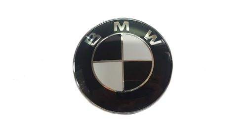BMW Znaczek Emblemat na maskę 82mm Czarny E63 E64 na Arena.pl