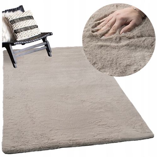 DYWAN PLUSZOWY MIĘCIUTKI RABBIT SHAGGY PLUSZ WŁOCHACZ FUTRO KRÓLIKA na Arena.pl