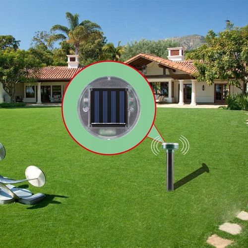 DUŻY Zestaw 4x ODSTRASZACZ na KRETY MYSZY KUNY GRYZONIE SOLARNY ZASIĘG na Arena.pl