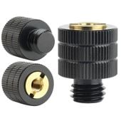 Adapter tuleja redukcja M5 na M10 statywowa aluminium czarna lampy 21 mm