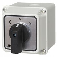 ŁĄCZNIK KRZYWKOWY 0-Y-T 25A 3P GWIAZDA TRÓJKĄT W OBUDOWIE 110x110 3F IP65