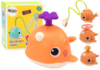 Zabawka Do Kąpieli Wieloryb 3 Końcówki Pomarańczowy