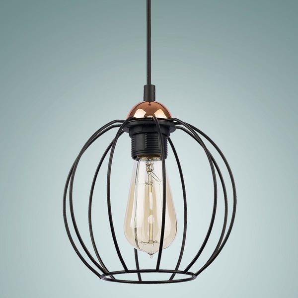 Okrągła lampa wisząca Galaxy 1644 TK Lighting industrialna czarna miedziana zdjęcie 3