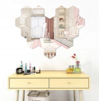 Zestaw 10 szt LUSTER Akrylowych Hexagon LUSTRO 265