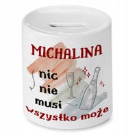 Skarbonka Dla Michaliny Na Urodziny Prezent Z Nadrukiem Ze Zdjęciem