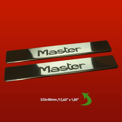 Listwa progowa RENAULT MASTER MK2 Stal nierdzewna 304 połysk 2szt na Arena.pl