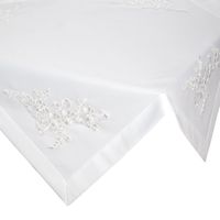 Serweta Bari biały 85x85 cm kwadratowy elegancki gładki materiał