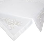 Serweta Bari biały 85x85 cm kwadratowy elegancki gładki materiał