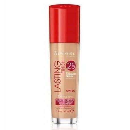 RIMMEL FLUID LASTING FINISH 203 TRUE BEIGE zdjęcie 1