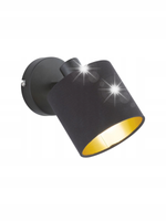 KINKIET LAMPA TRIO RL TOMMY R80331079 CZARNY/ZŁOTY