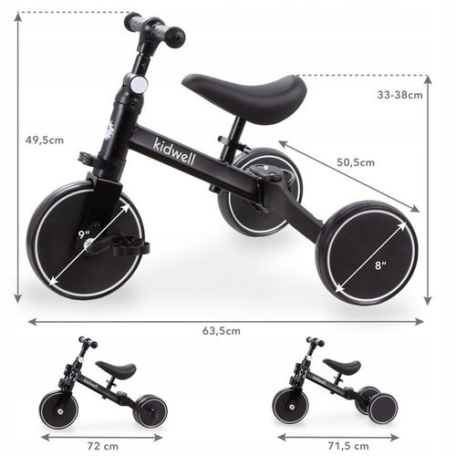 Rower 3w1 biegowy trójkołowy jeździk Kidwell Pico na Arena.pl