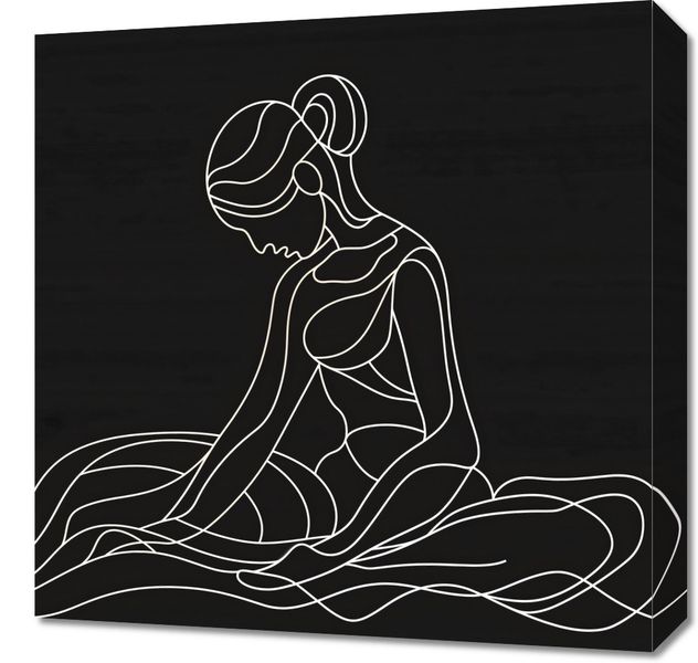 Obraz 50x50cm Pozycja Siedząca zdjęcie 1