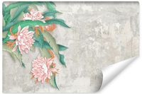 Fototapeta Ścienna KWIATY Tropikalne Beton Abstrakcja 405cm x 270cm