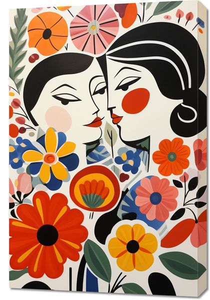 Obraz 60x90cm Kwiatowy Romans zdjęcie 1