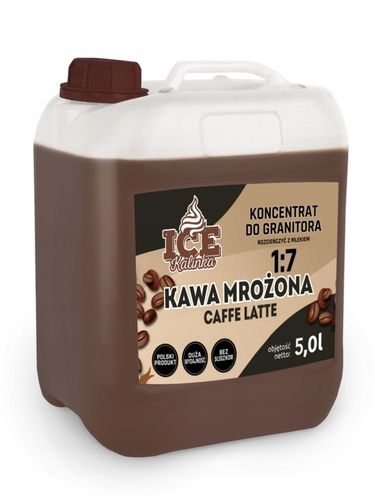 Syrop kawowy 5l CAFFE LATTE FRAPPE waga 6,7kg mrożona kawa, granita, shake na Arena.pl
