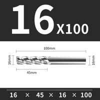 Frez Trzpieniowy VHM 3-Ostrzowy Rozmiar: Ø16x45x16Dx100L