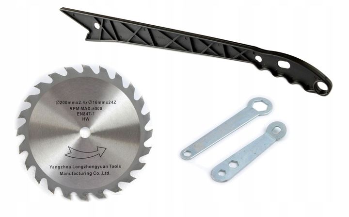 MOCNA KRAJZEGA PIŁA STOŁOWA PILARKA do drewna drzewa 2000W 16mm+Tarcza zdjęcie 3