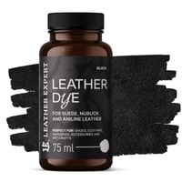 farba do zamszu, nubuku, aniliny kolor czarny 75ml leather expert leather