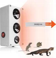 Potężny odstraszacz gryzoni, cichy, trzy głośniki, moc