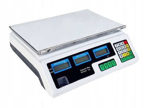 ELEKTRONICZNA WAGA SKLEPOWA LCD KALKULACYJNA 40 kg na Arena.pl