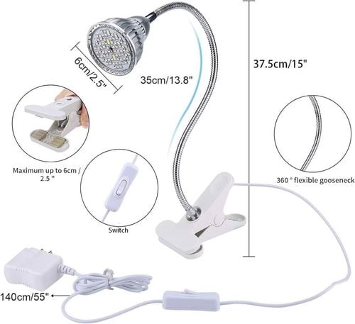 lampa led do roślin 9w 40 led na Arena.pl