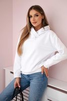 Bluza damska z zamkiem na kapturze czarna