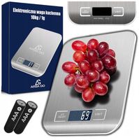 PRECYZYJNA WAGA KUCHENNA 10kg I 1g DOMOWA ELEKTRONICZNA TARA LCD BATERIE